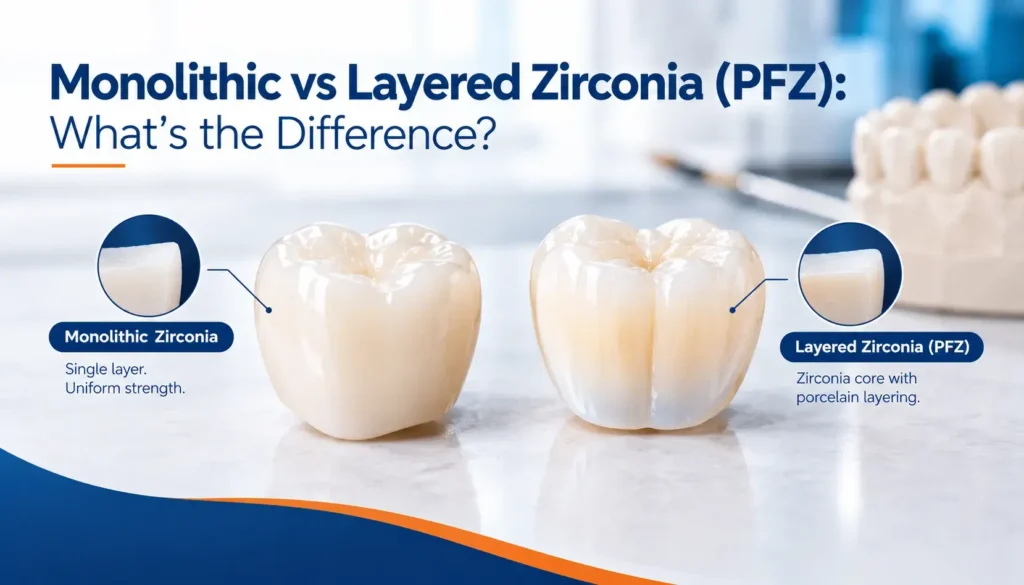 Monolithic vs Layered Zirconia (PFZ): What’s the Difference?